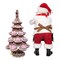 Kurt Adler 10.5-Inch Fabriché Santa Decorating Gingerbread Tree, 2-Piece Set